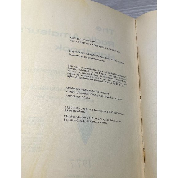 The Radio Amateurs Handbook 1977 Ham Radio Relay League ARRL Standard Manual - Picture 6 of 11
